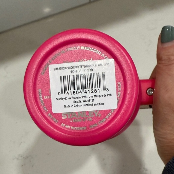NWT Stanley Tropical Wave Pink Quencher Tumbler 30 oz - Picture 6 of 6